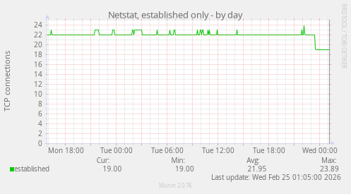Netstat, established only